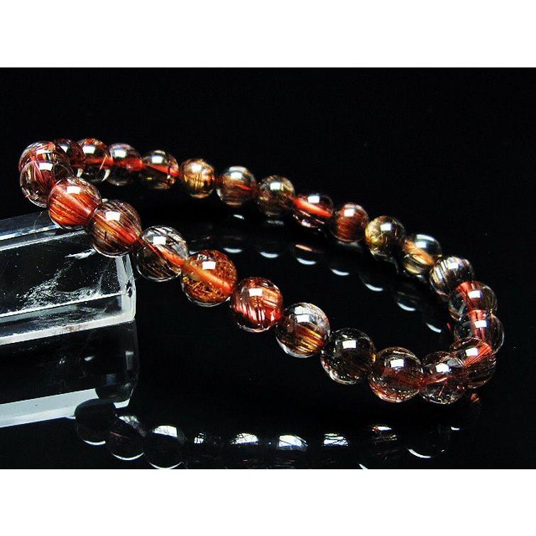 ルチルクォーツ ブレスレット ファイナルグレードルチル 8mm t15-10444
