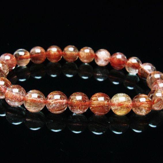 ルチルクォーツ ブレスレット ファイナルグレードルチル 9mm t15-10613