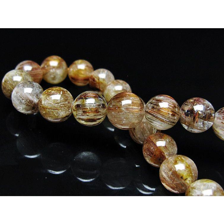 ルチルクォーツ ブレスレット ファイナルグレードルチル 8mm t15-11081 