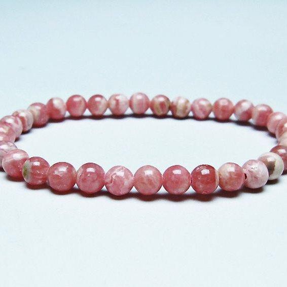 インカローズ ロードクロサイト ブレスレット 6mm t16-15614 : 誠安