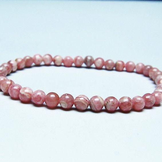 インカローズ ロードクロサイト ブレスレット 5mm t16-15659 : 誠安