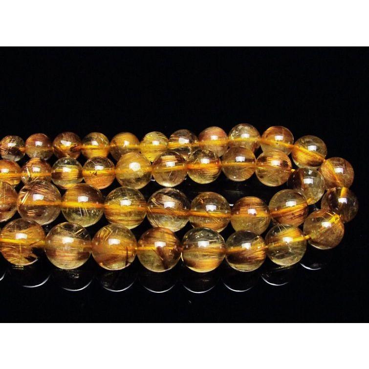 ルチルクォーツ ネックレス ゴールドタイチンルチル 12mm t162-437_3