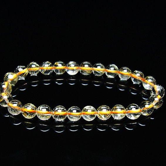 ゴールド　ルチルクォーツ　タイチンルチル　ブレスレット3 金運 仕事運 ルチルクォーツ 金紅石入り水晶 ゴールドルチル 集中力