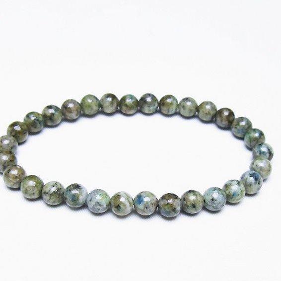 K2ストーン アズライト イン グラナイト ブレスレット 6mm t193-4159