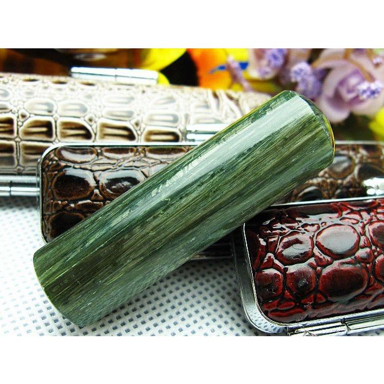 印材　天然石 ローズクォーツ 印材 (18mm) 紅水晶 貴石印 パワーストーン 天然石