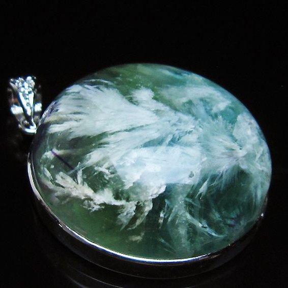 エンジェルフェザー フローライト ペンダント t21-4573 : 誠安天然石