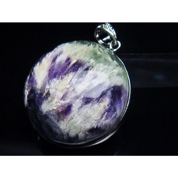 エンジェルフェザー フローライト ペンダント t21-4648 : 誠安天然石