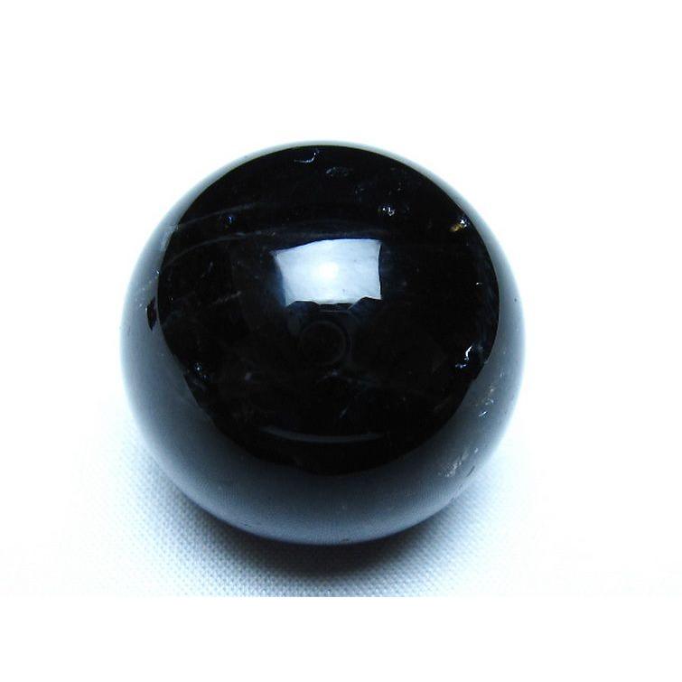 モリオン 純天然 黒水晶 丸玉 35mm t220-10003 : 誠安天然石専門店