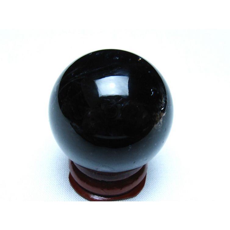 モリオン 純天然 黒水晶 丸玉 35mm t220-10003 : 誠安天然石専門店