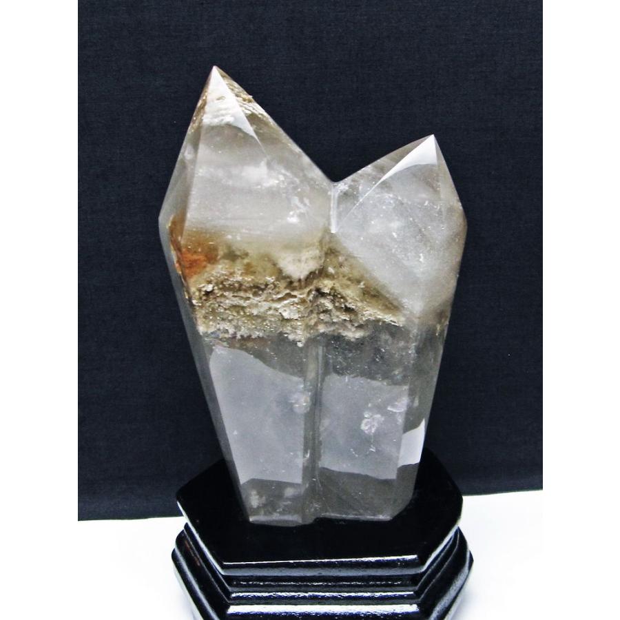 1.1Kg スーパーファントム水晶 ダブルポイント t222-2241 : 誠安