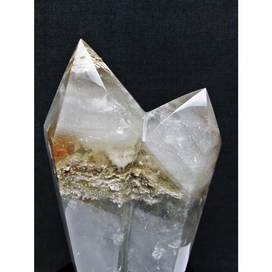 1.1Kg スーパーファントム水晶 ダブルポイント t222-2241 : 誠安