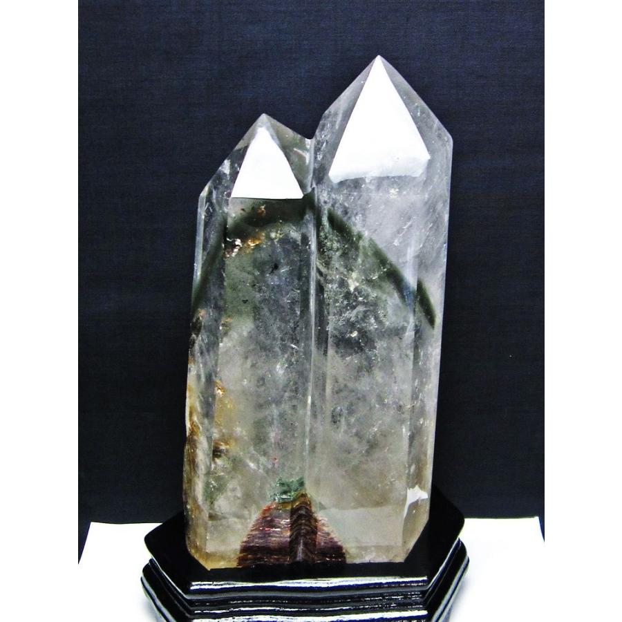 5Kg ヒマラヤ水晶ガーデンファントムダブルポイント t222-2290