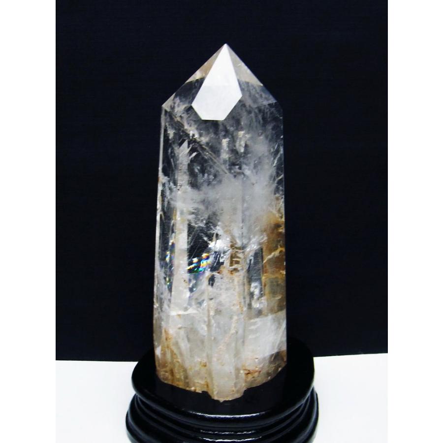 虹入りヒマラヤ水晶6角柱　水晶　観賞石 1.1Kg 虹入り ヒマラヤ水晶 六角柱 t222-2521 : 誠安天然石専門店