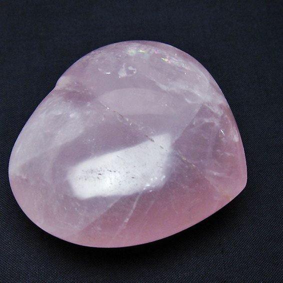 ローズクォーツハート 置物 t225-8521 : 誠安天然石専門店 - 通販