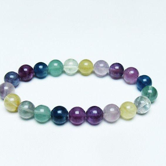 フローライト ブレスレット 9mm t229-5248 : 誠安天然石専門店 - 通販