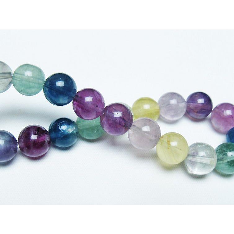 フローライト・ブレスレット フローライト ミックスブレスレット クリスマスギフト、レディース