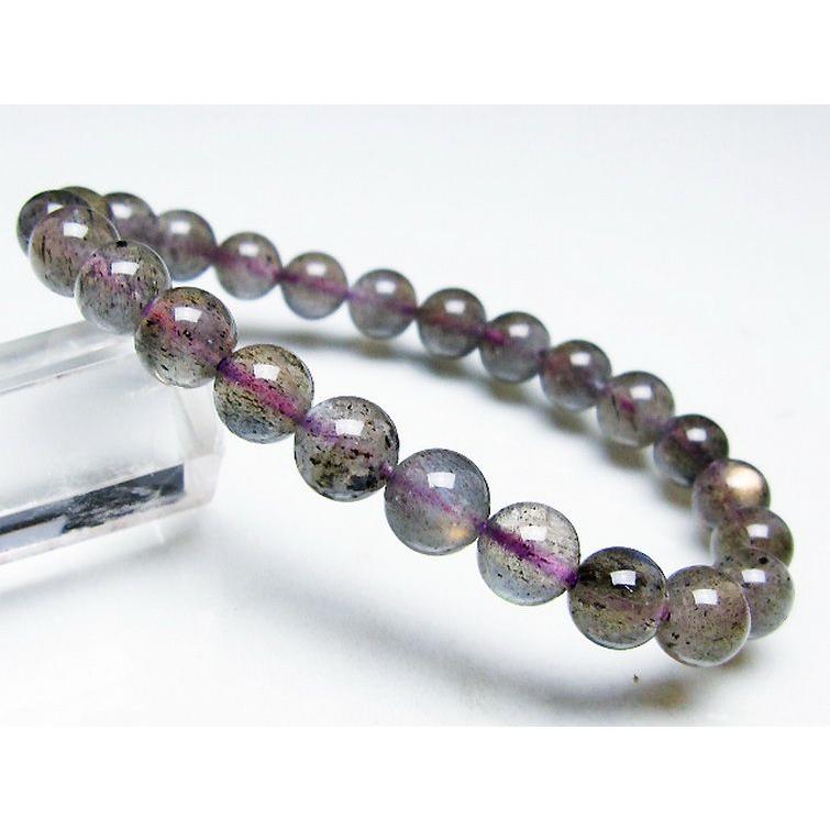 ピンクラブラドライト ブレスレット 8mm t235-2852 : 誠安天然石 ピンクラブラドライト ブレスレット 8mm t235-2852 : 誠安天然石