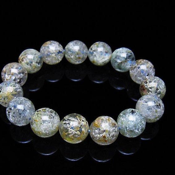 ホワイトガーデンファントムクォーツ ブレスレット 14mm t239-3413