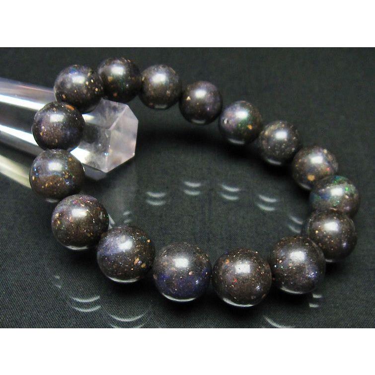 ブラックオパール ブレスレット 13mm t249-3785