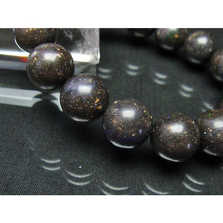 ブラックオパール ブレスレット 13mm t249-3785