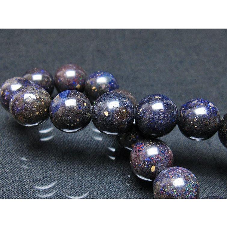 ブラックオパール ブレスレット 11mm t249-4542_2