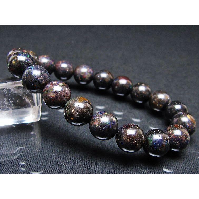 ブラックオパール ブレスレット 11mm t249-4809