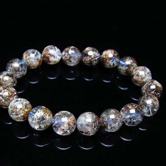 ガーデン トルマリンルチル入り ブレスレット 11mm t253-3252 : 誠安