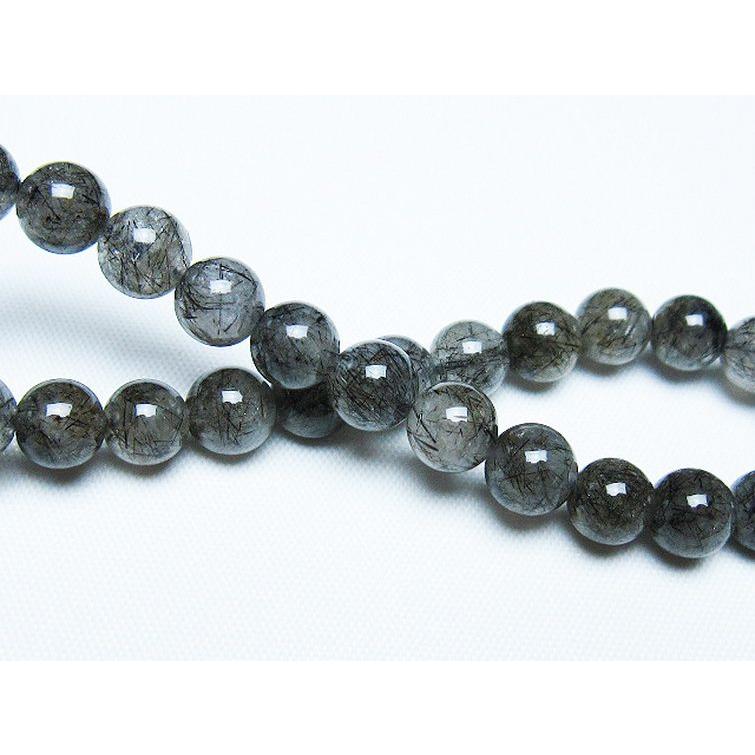 ルチルクォーツ ブレスレット ルチルクォーツ ブレスレット ブラックルチル 7mm t257-7985 : 誠安