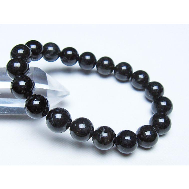 ブラックルチルクォーツ ブレスレット 10mm t257-8411 : 誠安天然石