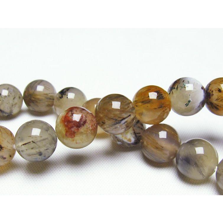 ルチルインアゲート ブレスレット 10mm t258-1840 : 誠安天然石専門店