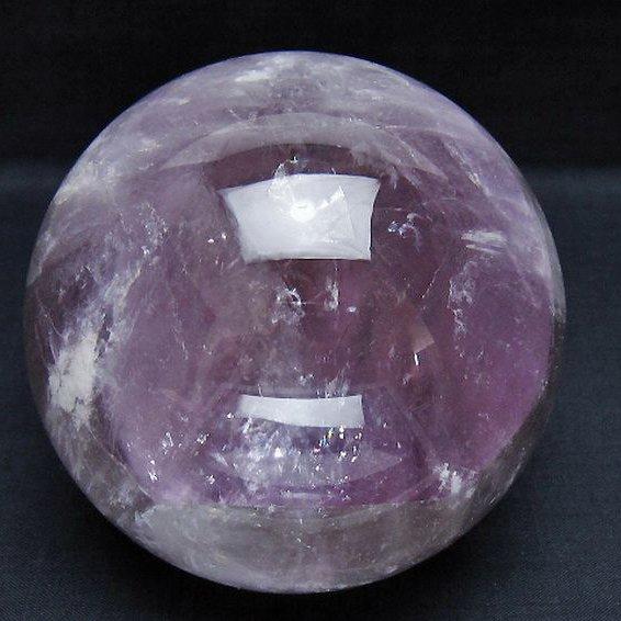 【特大、レア✨】アメジスト　卵　天然石 アメジスト 丸玉 原石 Amethyst 紫水晶 水晶玉 天然石【48mm