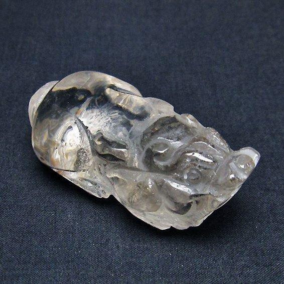 ヒマラヤ水晶 ヒキュウ 貔貅 置物 t261-1184 : 誠安天然石専門店