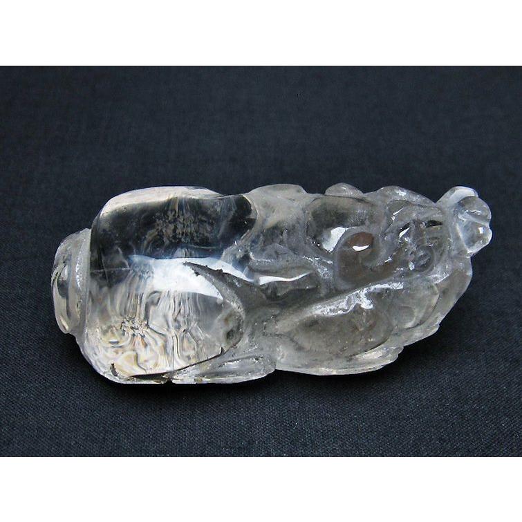 ヒマラヤ水晶 ヒキュウ 貔貅 置物 t261-1184 : 誠安天然石専門店