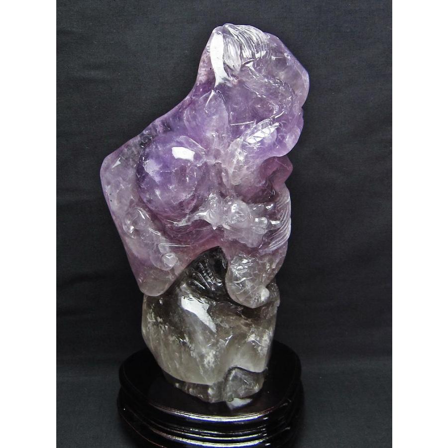 2.8Kg アメジスト 手彫り 龍 置物 t261-906 : 誠安天然石専門店 - 通販