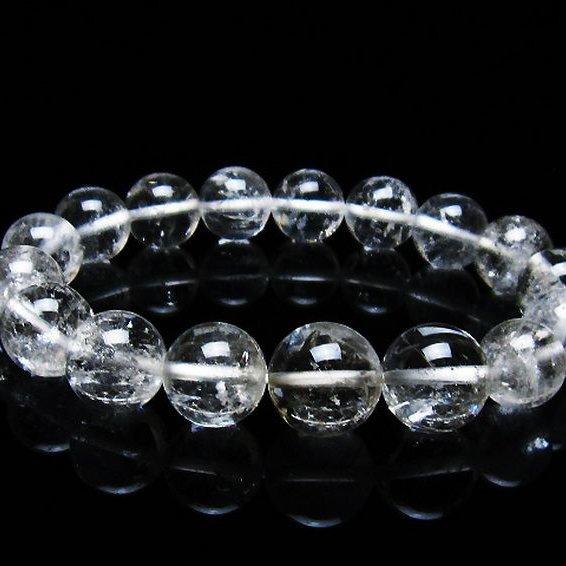 ☆天然石 ヒマラヤ水晶入りブレスレット☆ ヒマラヤ水晶 ブレスレット 12mm t263-3435 : 誠安天然石専門店 - 通販