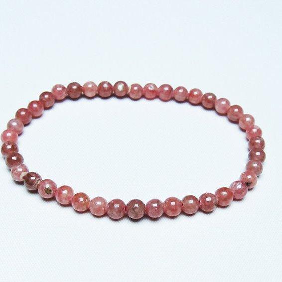 インカローズ ロードクロサイト ブレスレット 5mm t27-2574 : 誠安