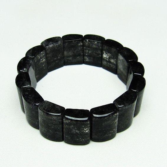 ルチルクォーツ バングル ブラックルチル t274-1747 : 誠安天然石専門