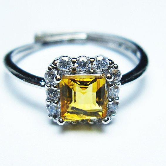 シトリン 指輪 (15号) t275-22248 : 誠安天然石専門店 - 通販 - Yahoo