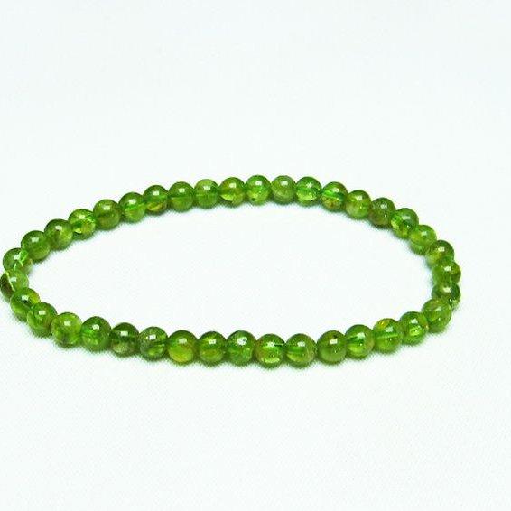 K14WG ペリドット　　ブレスレット ブレスレット ルビー ペリドット 0.21ct ホワイトゴールド K14WG 中古