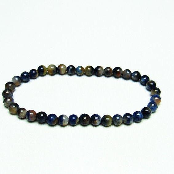 デュモルチェライトインクォーツ ブレスレット 5mm t286-3963 : 誠安