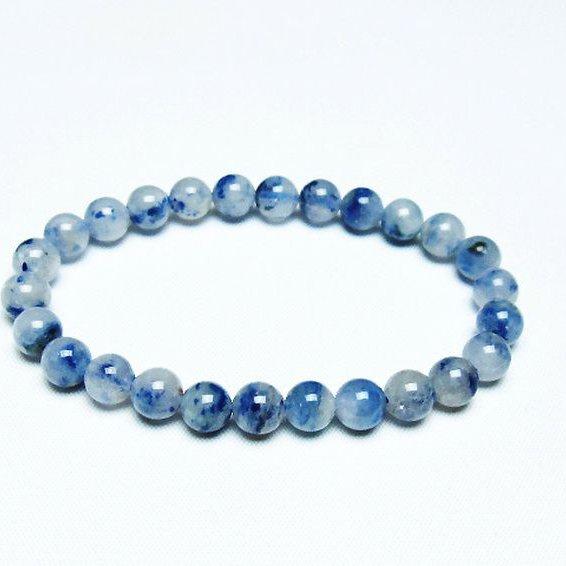 デュモルチェライトインクォーツ ブレスレット 7mm t286-4175 : 誠安