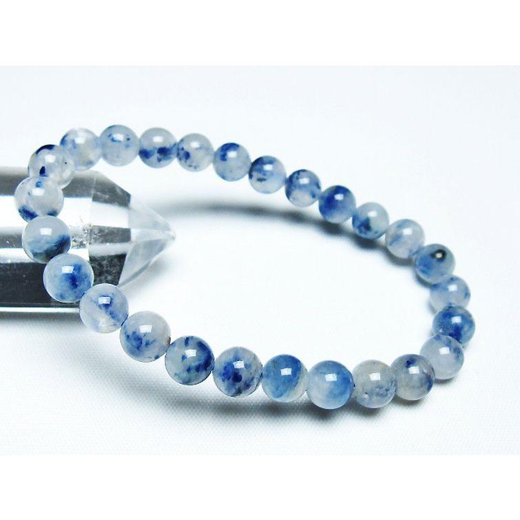 専用　デュモルチェライトインクォーツ　ブレスレット　14kgf　C デュモルチェライトインクォーツ ブレスレット 7mm t286-4175 : 誠安