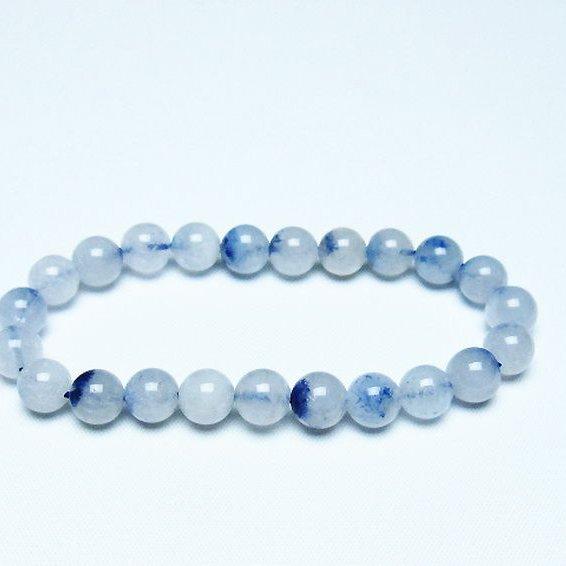 デュモルチェライトインクォーツ ブレスレット 8mm t286-4357 : 誠安