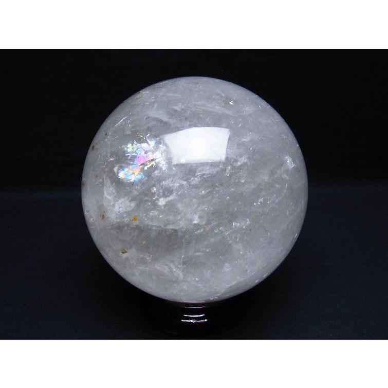 1.6Kg 虹入り ヒマラヤ水晶 丸玉 105mm t296-1717_3