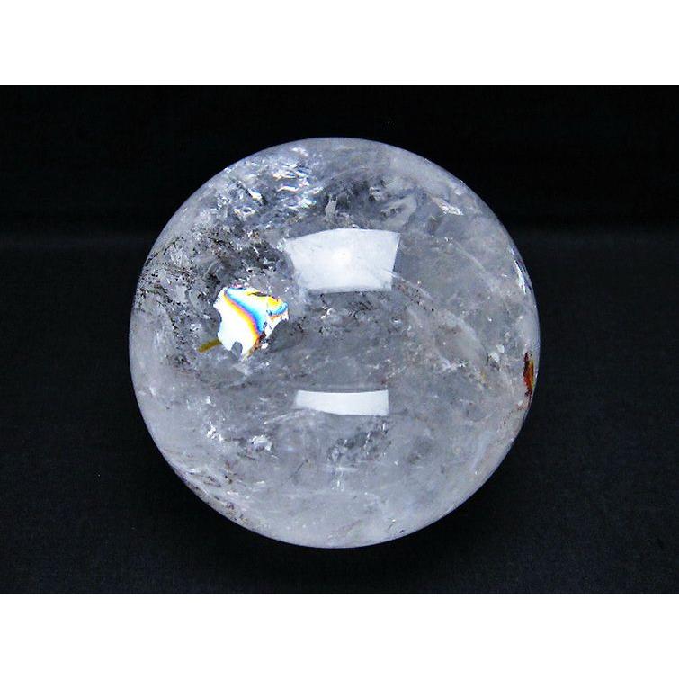 1.1Kg 虹入り ヒマラヤ水晶 丸玉 91mm t296-2003 : 誠安天然石専門店