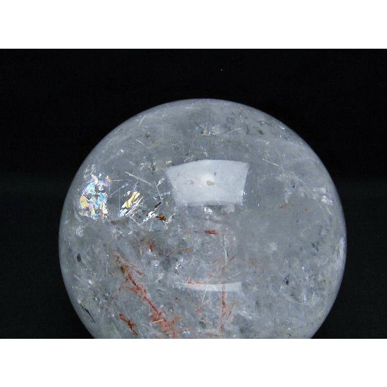 1.8Kg 虹入り ヒマラヤ水晶 丸玉 110mm t296-2201 : 誠安天然石 1.8Kg 虹入り ヒマラヤ水晶 丸玉 110mm t296-2201 : 誠安天然石