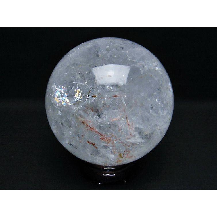 1.8Kg 虹入り ヒマラヤ水晶 丸玉 110mm t296-2201 : 誠安天然石 1.8Kg 虹入り ヒマラヤ水晶 丸玉 110mm t296-2201 : 誠安天然石
