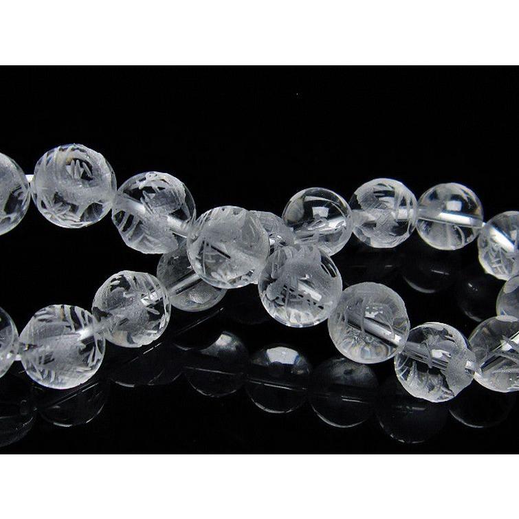 ヒマラヤ水晶 手彫り 龍 ブレスレット 11mm t305-852 : 誠安天然石専門