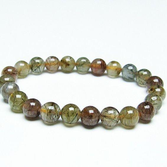 ルチル水晶 ブレスレット 8mm t308-2303 : 誠安天然石専門店 - 通販