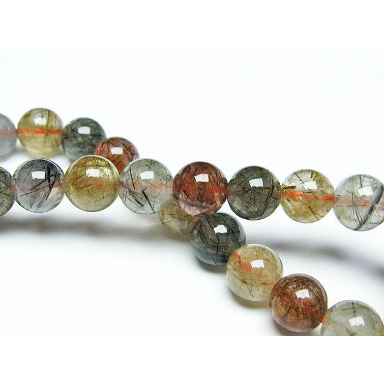 カット　ルチルブレス ルチル水晶 ブレスレット 8mm t308-2318 : 誠安天然石専門店 - 通販